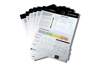 CardioCoach Pre-Printed VO2 Report